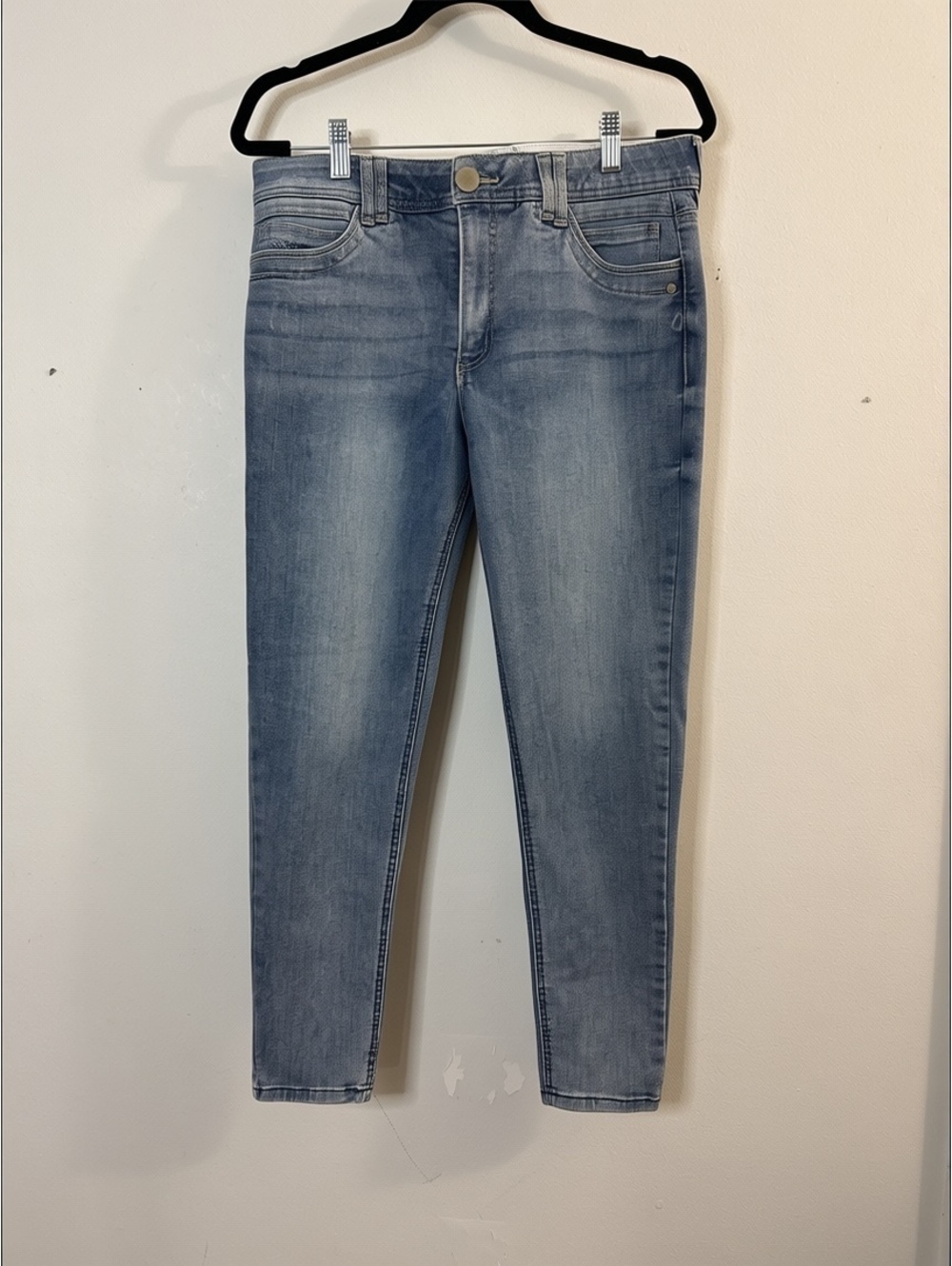 Democracy Jeans Womens 12 Ab Technology Skinny Light Wash Stretch Denim